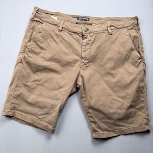 Mavi‎ Jeans Mens Size 44 Brown Chino Shorts Casual Flat Front